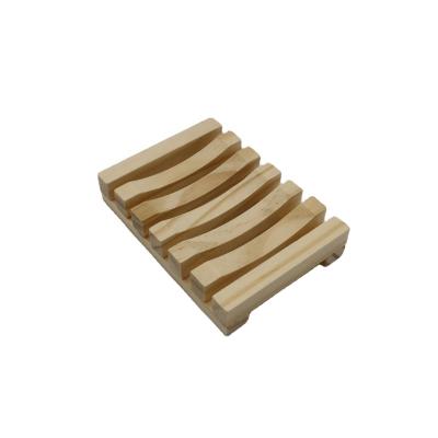 China 2021 Wholesale Modern Bamboo Wood Soap Dish Eco-friendly Refined Natural Rectangular Bamboo Soap Dish Holder for sale