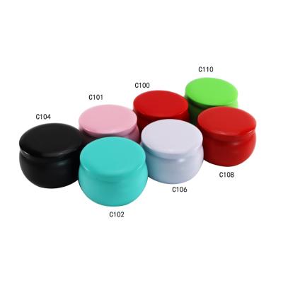 China Weddings wholesale pure color red black green blue tin box for handmade candles, candy, tea for sale