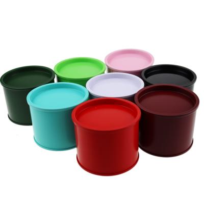 China Viable Wholesale Blue Green Black Red With Good Press Airtight Lid Sealed Tea Tin Can for sale