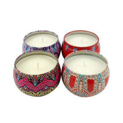 China Air Refreshing Travel Scented Tin Candle Decorative Soy Wax 2.2 oz Scented Candles for sale