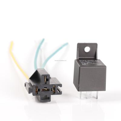 China 30 amp car auto relay 14v with harness 5 pin 4pins FLS821 for sale