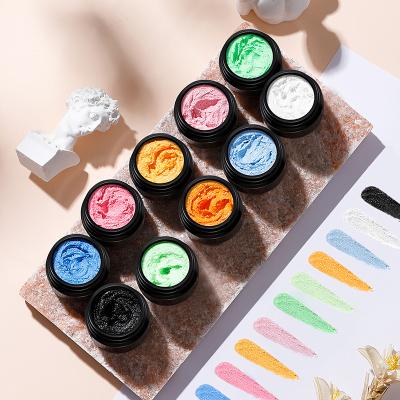 China Art Beauty ROSALIND logo nail art beauty ROSALIND logo OEM private label 5ml gypsum style nail art gel uv/led lamp custom colored gel polish long lasting gel for sale