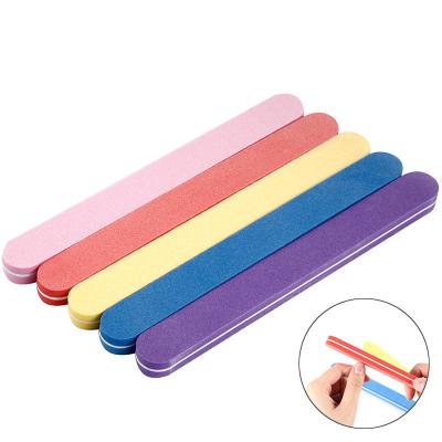 China EMERY ROSALIND High Quality Nail File Round Head Sponge Thicken Rectangle Nail Manicure Tools For Wholesale for sale