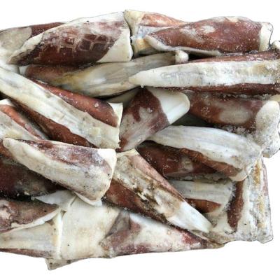 China FROZEN tip of giant squid Dosidicus gigas seafrozen size BQF tail Peruvian big squid from China for sale