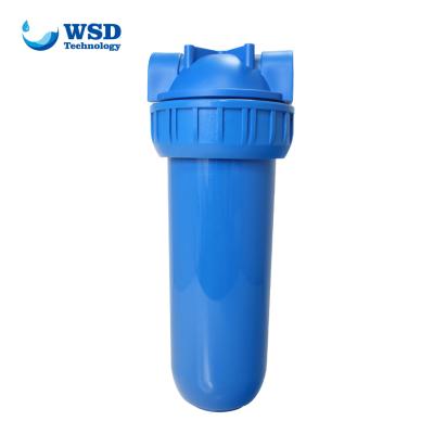 China Italian Style Hotels Water Filter Housing With Pressure Gauge 10 Inch Filter Housing Brass Thread for sale