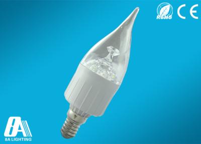 Chine angle de faisceau blanc de la couverture transparente 300lm 180° d'ampoules de bougie de 3W E14 LED à vendre