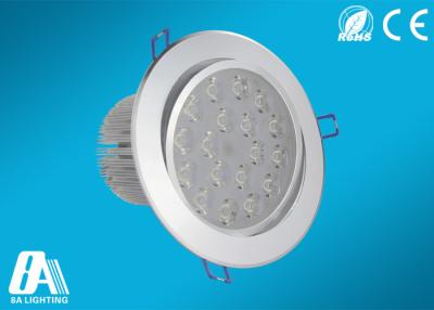 China High Power 18W Recessed Round Shaped Led Downlights 110V 220V Warm White for sale