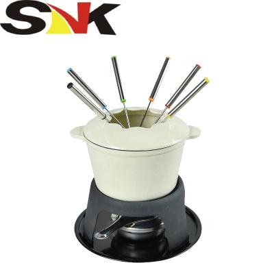 China New design cast iron cookware fondue sets viable manufacturer top wholesale prices for sale