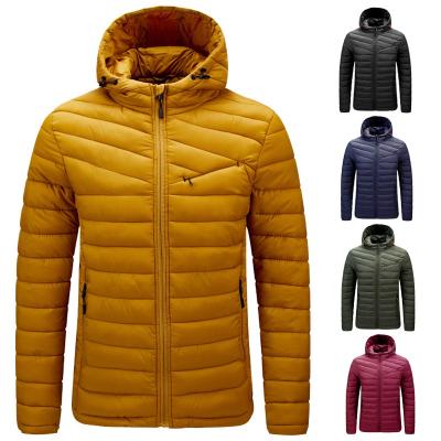 China Breathable Custom Design Nylon Fabric Padded Mens Jackets Stripper Bubble Coats Winter Cotton Outerwear for sale