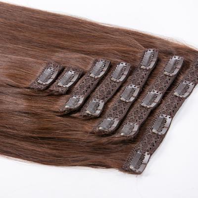 China Wholesale Silky Straight Wave 100% Remy Lace Clip In Hair Extensions Double Drawn Hair Lace Clip In Hair Extensions for sale