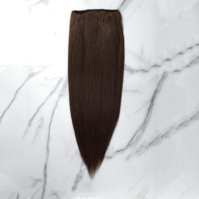 China Silky Straight Wave Clip In Hair Extensions 100% Hair Can Customize Double Cuticle Aligned Suction Virgin Hair Clip In Extensions for sale