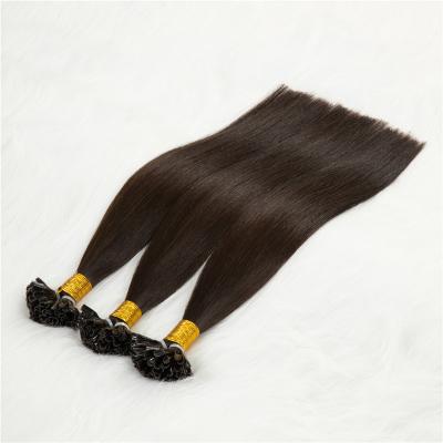 China Healthy 100% Human Hair Silky Straight Raw Unprocessed Keratin Human Hair Pre Bonded Highlight U Tip Hair Extension for sale