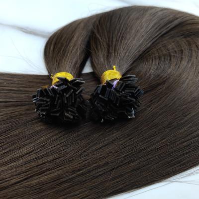 China 100% Remy Human Hair Extensions Flat Tip Keratin Prebonded Silky Straight Bone Straight Non Tangle No Shedding Flat Tip In Hair Extension for sale