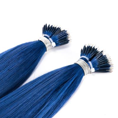 China High Quality Silky Straight Wave Nano Rings Full 100% Virgin Nano Cuticle Ring Hair Extension Nano Drawn Ring Hair Silky Straight Double for sale