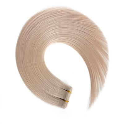 China 100% Silky Straight Flat Cuticle Weft Wholesale Remy Hair Extensions Hair Weft Wave Hair Extension for sale