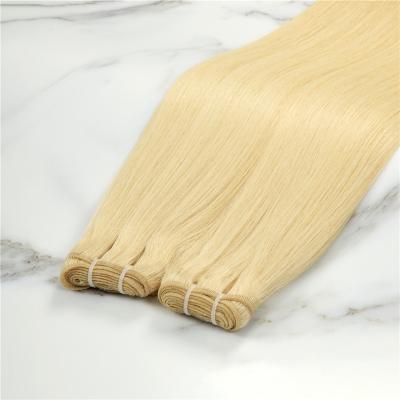 China Wholesale Silky Straight Wave Cuticle Aligned Raw Indian Hair Weft Extensions Machine Double Hair Weft Extensions for sale