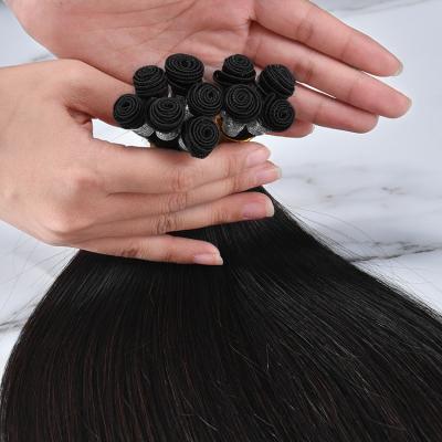 China 100% virgin hair 100% real cheap price high quality hand tied human hair weft for sale