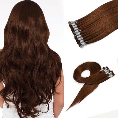 China High Quality 100% Russian Virgin Silky Straight Wave Cuticle Aligned Remy Hair Double Hand Drawn Human Tied Hair Weft Extensions for sale