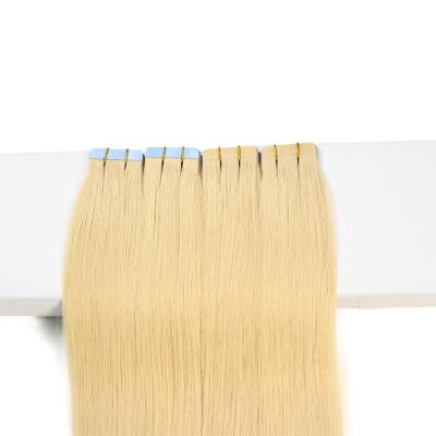 China No rejection. No tangling. Soft. Shiny Natural Brown 100% Natural Blonde Tape Real Thick Hair Extensions for sale