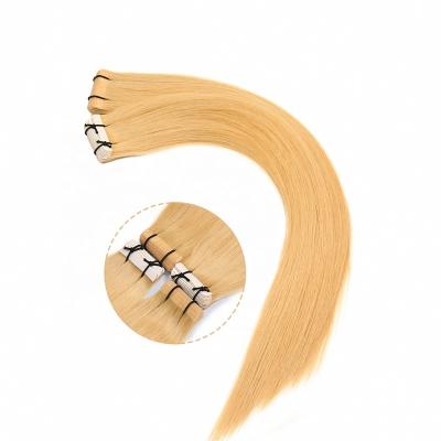 China No rejection. No tangling. Soft. 2022 Shining Virgin's Best Remy Human Hair Extension Double Tape In Hair Invisible Seamless Blonde Russian Hair for sale