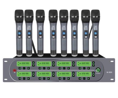 China Wireless Radio 8 Channels UHF TJ-108A Microphone With Eight Handhelds for sale