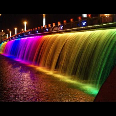 China Hotelfarbenwechsel Moderne Wasserfallbrunnen im Freien zu verkaufen