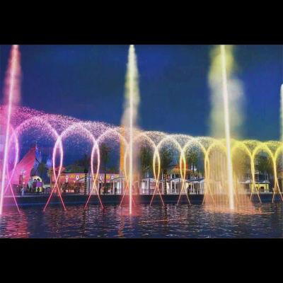 China Große Außenwasserbrunnen 3D-Digital-Swing-Düse zu verkaufen