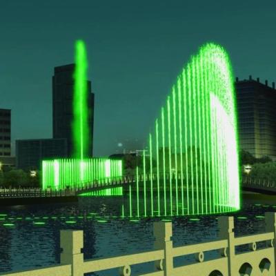 China Modern Musical Water Curtain Fountain Controlled by Multimedia for sale