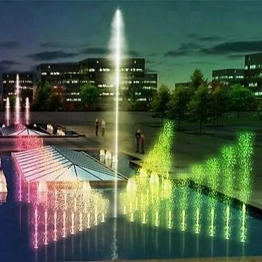 China Traditional Design Style Mobile Water Fountain Equipped With Colorful Led Light for sale