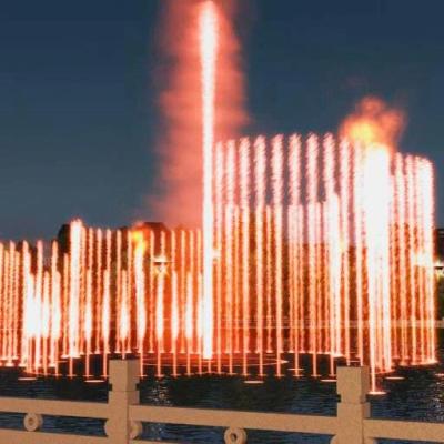 China Modern Musical LED Water Curtain Fountain for Outdoor Areas for sale