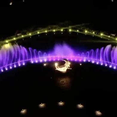 China Musical Cat Water Fountain / Cast Stone Garden Fountains with Flowing Multicolored LED Illuminations for sale