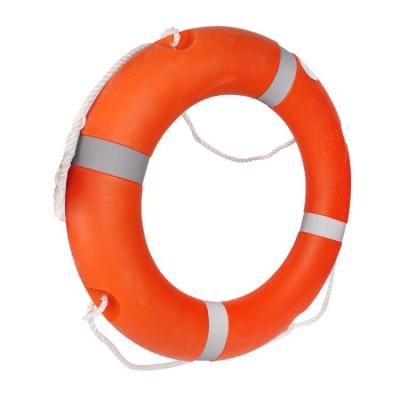 China Polyethylene (HDPE) Outer Skin MED Approval SOLAS Marine Lifebuoy Personal Floating Ring Device Water Rescue 2.5KGS for sale