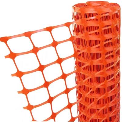 China XINJIAN 80GSM Virgin 100% HDPE 1m x 50m Roll Orange Plastic Crash Barrier 100mm x 40mm Hole Size Snow Barrier for sale