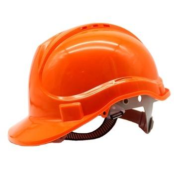 China XINJIAN Vent Holes Vent Holes HDPE Orange Materials Masks Construction Site Plastic Coating Work Safety Helmet for sale