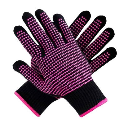 China Gloves for Hair Styling XINJIAN Gloves PVC Anti-Slip Double Dotted Polyester Cotton Safety Gloves Garden Work Construction for sale