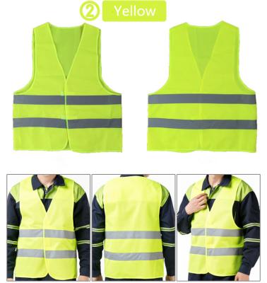 China XINJIAN Price Wholesale 120gsm Polyester Engineer Safety Reflective Vest Cheap Normal Reflective Clothing for sale