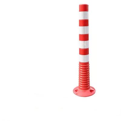 China High Visible Traffic Barrier PVC Road Divider Traffic Bollards Plastic Removable Parking Bollards Traffic Bollard Post Security Bollards for sale