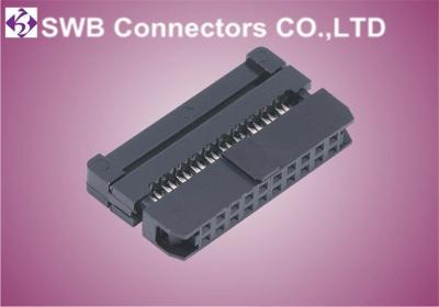 China Female Wire to Board 2mm IDC Socket Connector With Strain Relief , Straight Orientation for sale