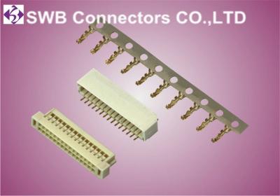 China Low Voltage Double Row Wire To Board Crimp Style Connectors 50 pin  Differential Signaling for sale