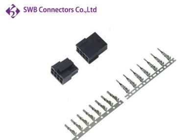 China Black Wire To Wire Power 3 Mm Pitch Connector With Phospher Bronze for sale