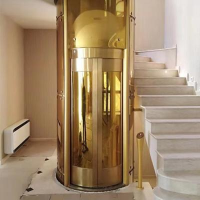 China Modern Villa Round Residential Glass Elevators , Villa Used Panoramic Glass Elevator for sale