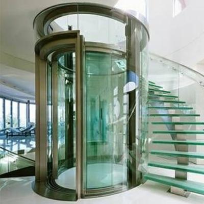 China FUJI Modern Cheap Panoramic Glass Guided Lift with CE for sale