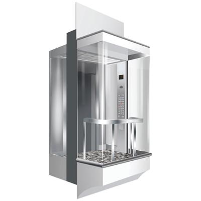 China FUJI LMR Modern Square Elevator Panoramic Elevator for sale