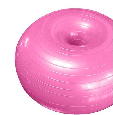 China 2021 Custom Logo Yoga Apple Ball Explosion Proof PVC Donut Exercise Goods Fitness Balance Ball for sale