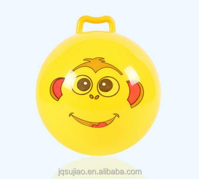 China Low Price Inflatable Funny Kids Toy Jumping Ball With Handle for sale