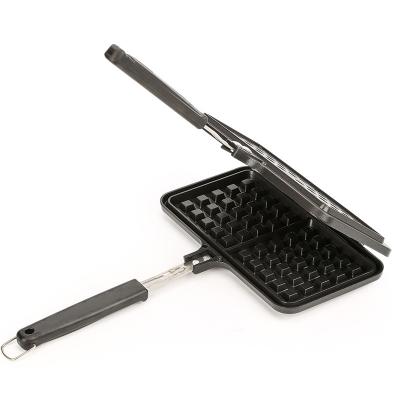 China Current Fast ShipIn Shipping Household Viable Ready Waffle Bake Mold Kitchen Gas Waffle Iron Baking Tools Non-Stick Waffle Maker for sale