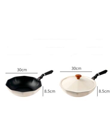 China Star Anise Electric Wok Cooker Sustainable Pan Non Stick Cooking Pot Electric Aluminum Cooking Pot To Frying Pan for sale