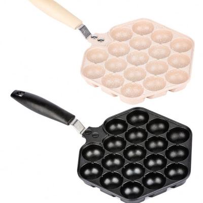 China Bubble Aluminum Alloy Waffle Maker Minimalist Non-Stick Octopus Balls Frying Takoyaki Pan for sale