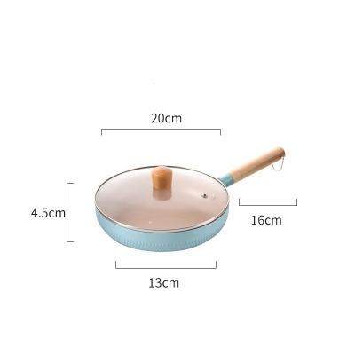 China Non-stick Wok Frying Customized Round Pan Cast Iron Serving Little Pot Sustainable Stainless for sale