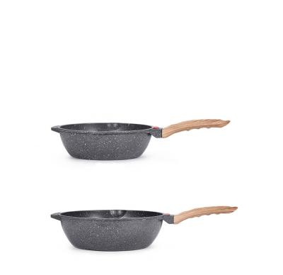 China Sustainable Deep Aluminum Alloy Nonstick Cookware Set Kitchen Cooking Pots Sets Frying Pan With Lid for sale